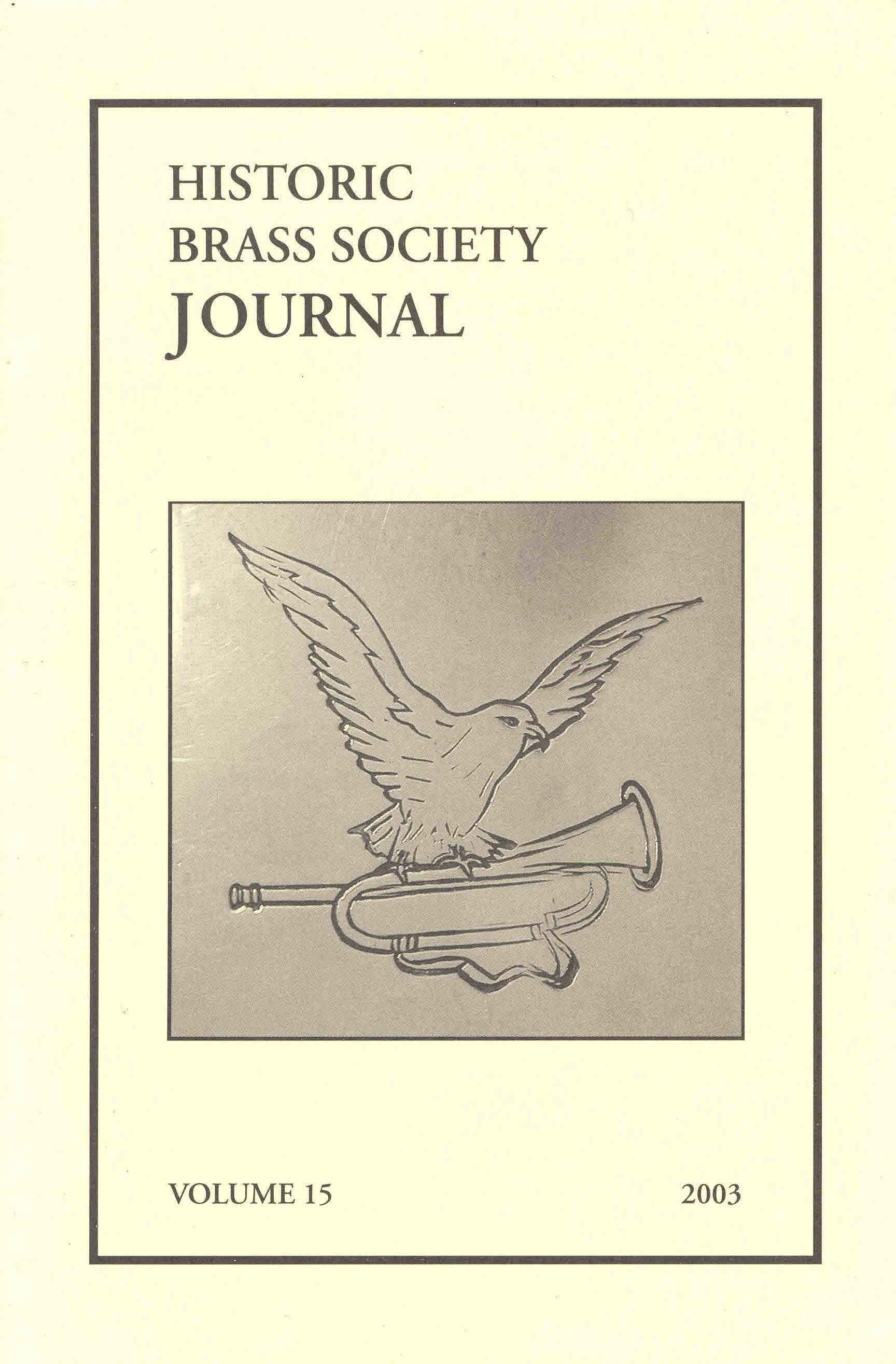 Historic Brass Journal - Volume 15 - 2003
