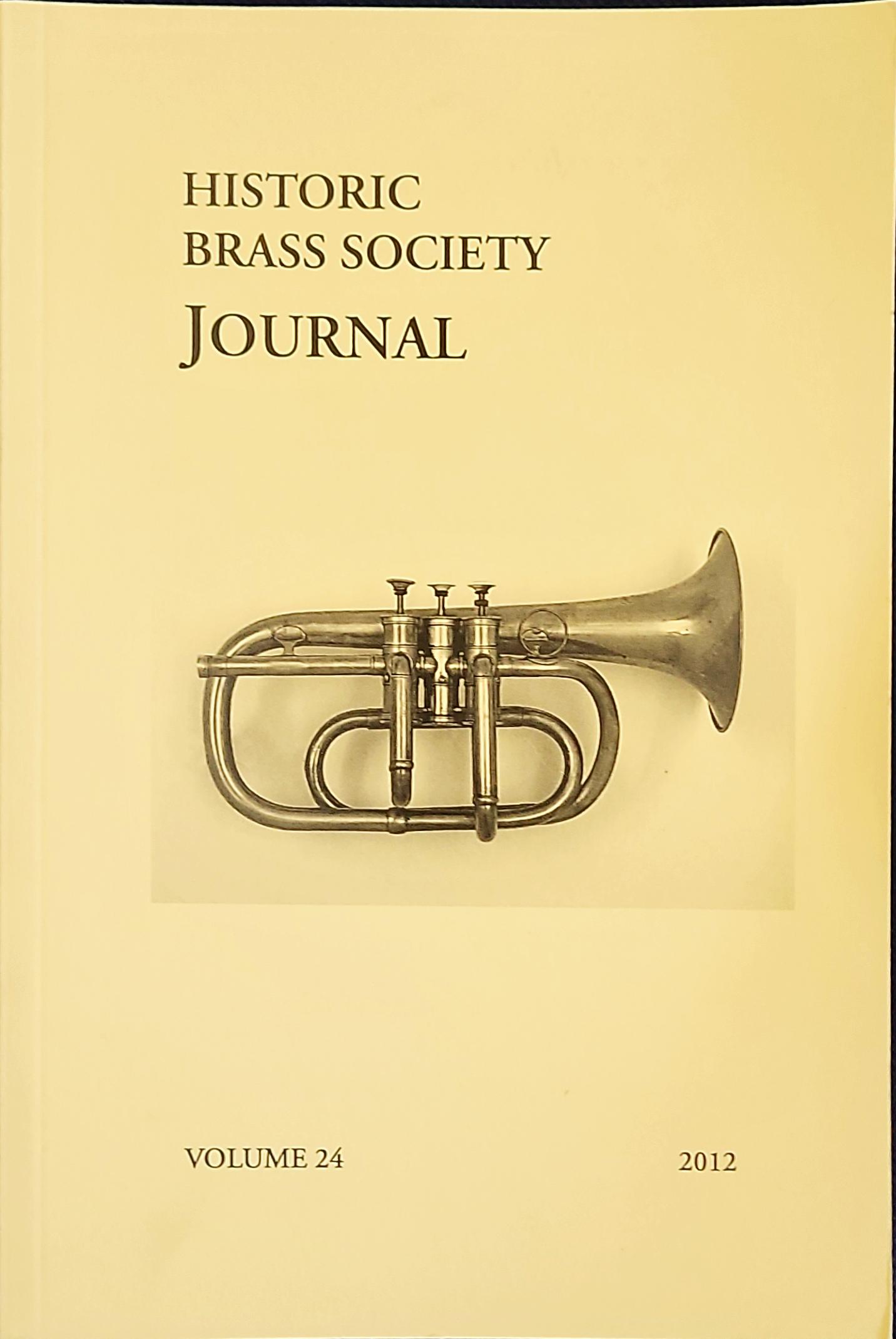 Historic Brass Journal - Volume 24 - 2012