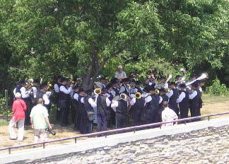 The 1st Wisconsin Brigade Band in civilian dress