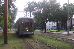 Old-fashioned New Orleans streetcar
